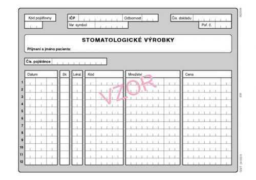 03S- Stomatologické výrobky - volné listy A5