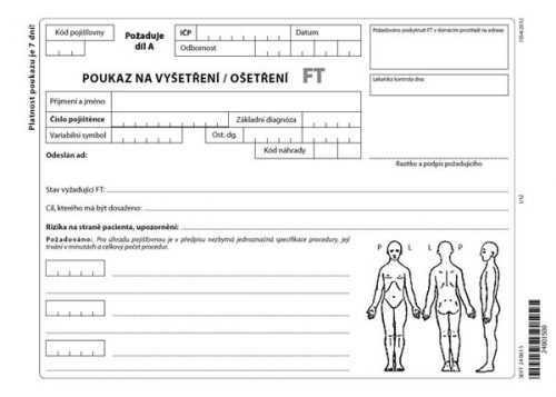 06ft- Poukaz na vyšetření - ošetření FT list A5 - list A5