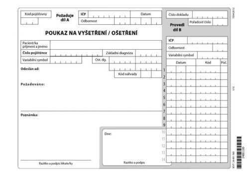 06x- Poukaz na ošetření - vyšetření list A5