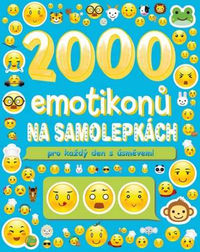 2000 emotikonů na samolepkách pro každý den s úsměvem - 22x27 cm
