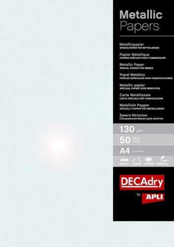 APLI Metalický papír A4 130 g - perleťový