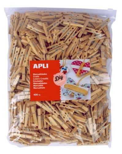 APLI Velká sada - dřevěné kolíčky - 400 ks