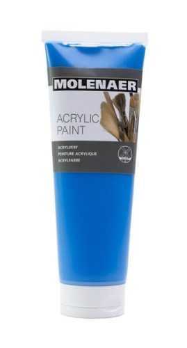 Akrylová barva Molenaer 250 ml - modrá