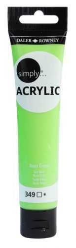 Akrylová barva Simply 75 ml - neonově zelená