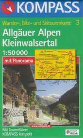 Allgäuer Alpen - mapa Kompass č.3 - 1:50t /Rakousko