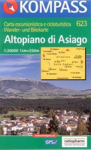 Altopiano di Asiago - mapa Kompass č.623 - 1:25t /Itálie/