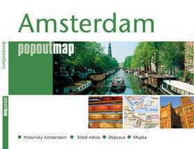 Amsterdam - Kapesní rozkládací mapa - 135 x 10 x 5 mm