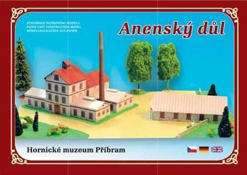 Anenský důl - Hornické muzeum Příbram - Stavebnice papírového modelu - neuveden
