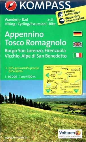 Appennino Tosco Romagnolo - č.2453 - 1:50 000 /Itálie/