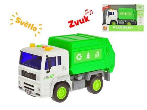 Auto úklidové zelený kontejner 1:20