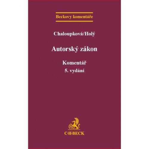 Autorský zákon - Chaloupková