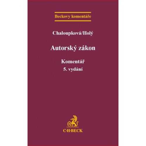 Autorský zákon - Chaloupková