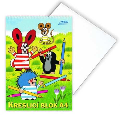 BOBO Kreslicí blok KRTEK spirála A4 - čistý