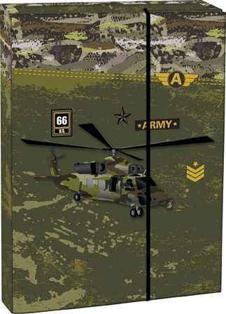 Box na sešity A4 Army