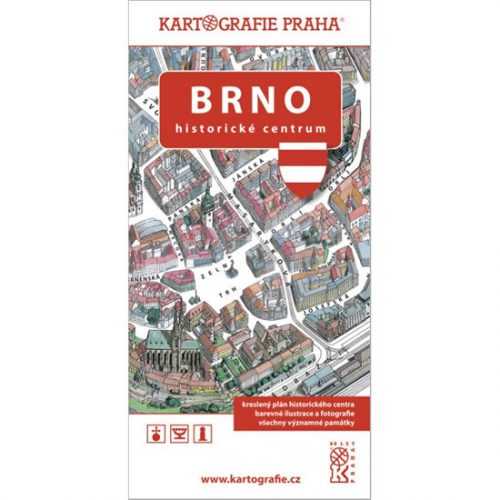 Brno - Historické centrum/Kreslený plán města - neuveden