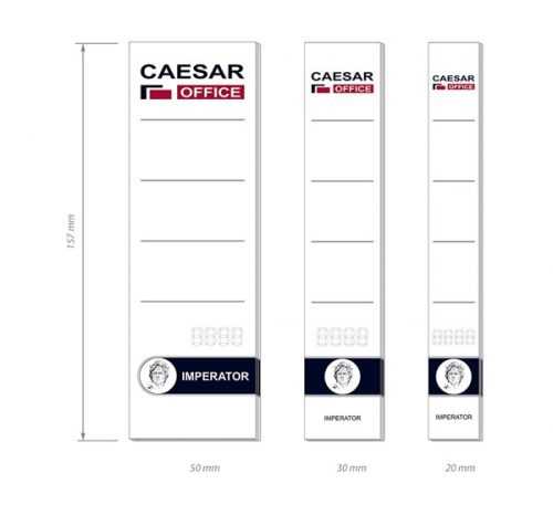 CAESAR OFFICE Štítek na pořadač zasouvací 30x157 mm - 10 ks