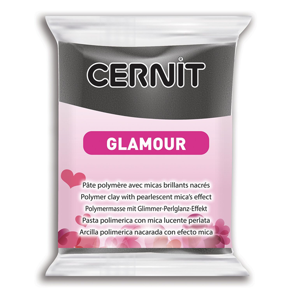 CERNIT Modelovací hmota GLAMOUR 56 g - černá