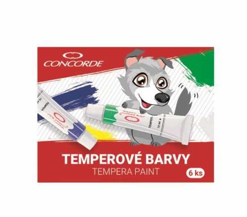 CONCORDE Temperové barvy 12 ml - 6 ks