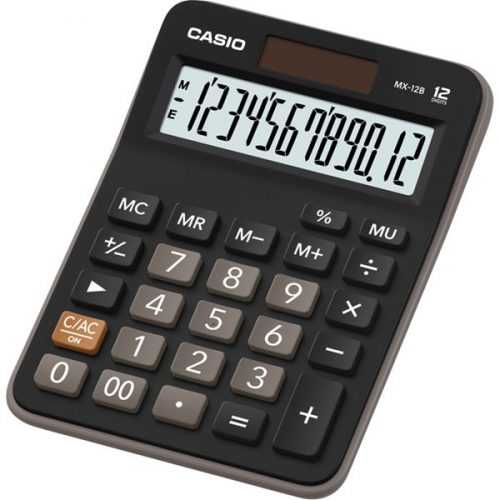 Casio stolní kalkulačka MX 12B BK - černá
