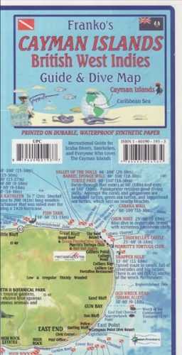 Cayman Islands Guide and Dive Map - 22x11 cm