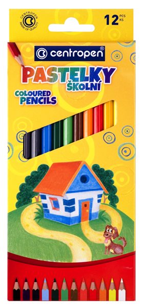 Centropen Školní pastelky - sada 12 barev