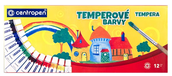 Centropen Temperové barvy 12 ml - 12 barev