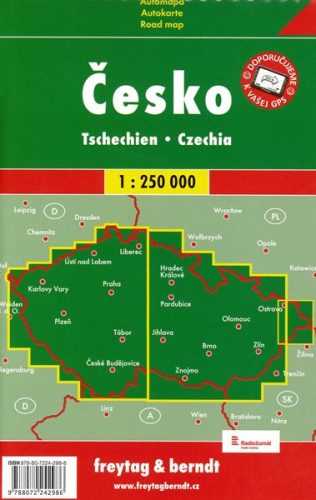 Česko - Automapa 1:250 000 - 13x23 cm