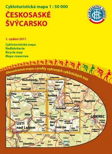 Českosaské Švýcarsko - cyklomapa Klub českých turistů 1:50 000 - 1. vydání 2011