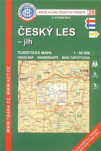 Český les - jih - mapa KČT č.29 - 1:50t