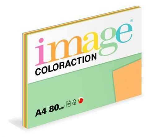 Coloraction A4 80 g 5x20 ks - mix intenzívní (žlutá