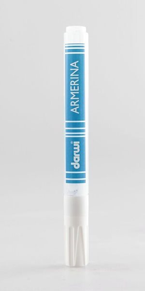 DARWI ARMERINA fixa na porcelán bez vypalování 6 ml/2 mm - bílá krycí