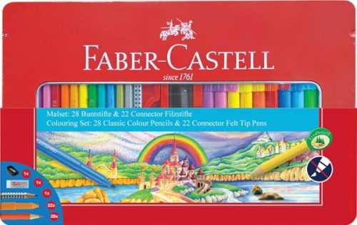 Dárkové balení popisovačů a pastelek Faber-Castell