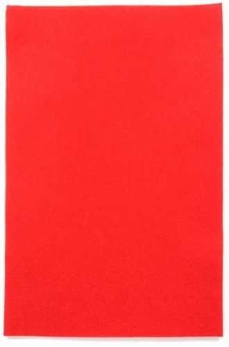Dekorační filc 150 g/m2 - barva červená - 20×30 cm