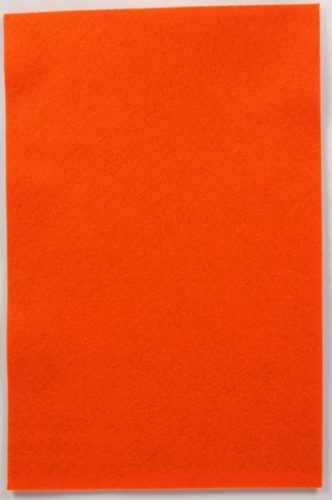 Dekorační filc 150 g/m2 - barva oranžová - 20×30 cm
