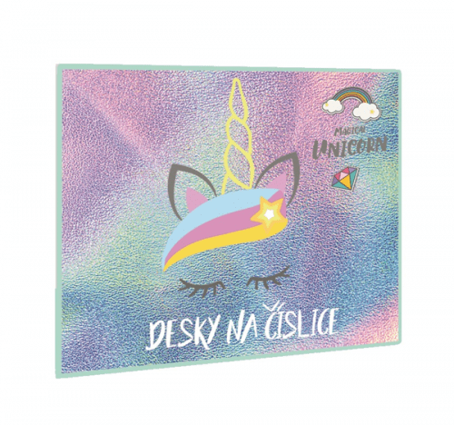 Desky na číslice - Magical unicorn