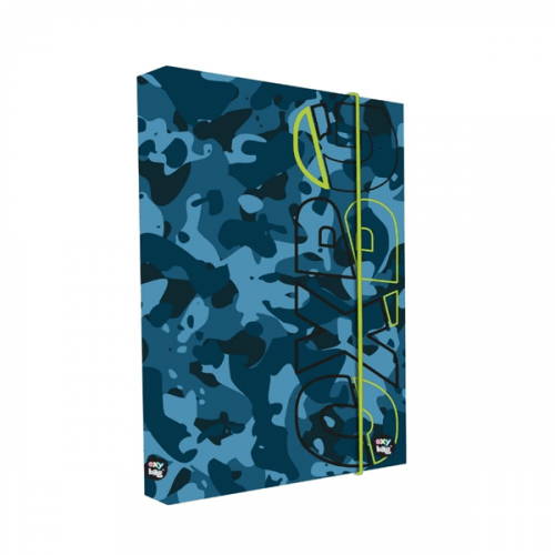 Desky na sešity s boxem A4 Jumbo - Camo blue