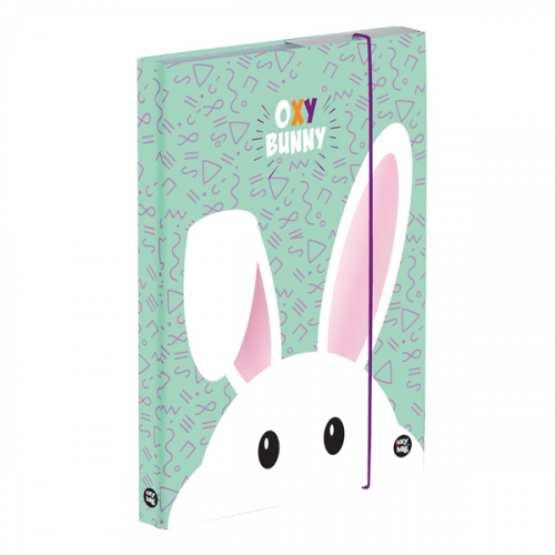 Desky na sešity s boxem A4 Jumbo - Oxy Bunny