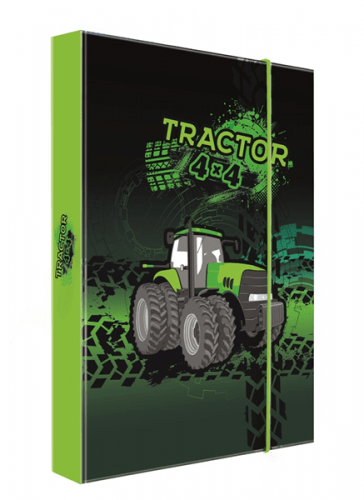Desky na sešity s boxem A4 - Traktor