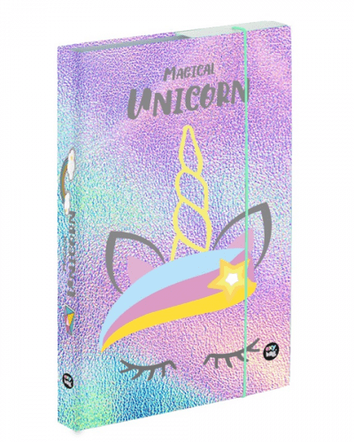 Desky na sešity s boxem A5 Jumbo - Magical unicorn