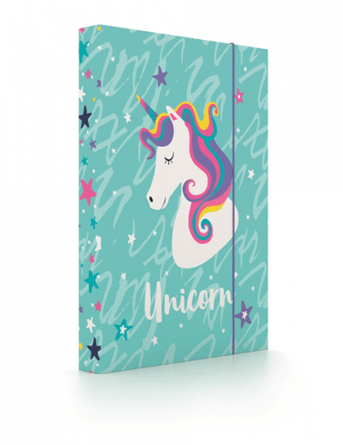 Desky na sešity s boxem A5 - Unicorn iconic