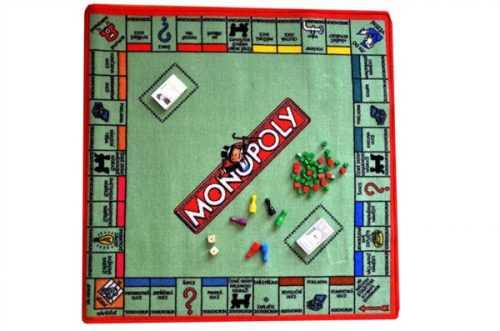 Dětský koberec Monopoly hra - 92 x 92 cm