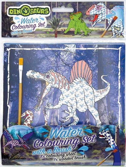 Dinosauři - Vodové omalovánky se štětcem - neuveden