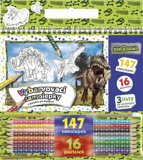 Dinosauři - Vybarvovací samolepky - neuveden