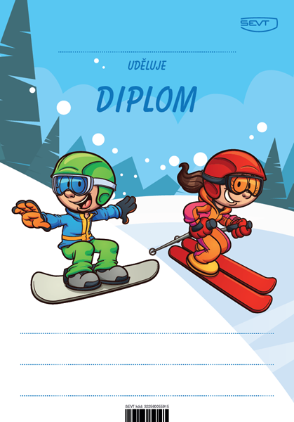 Diplom A5 Lyžařka a snowboardista (1) - A5
