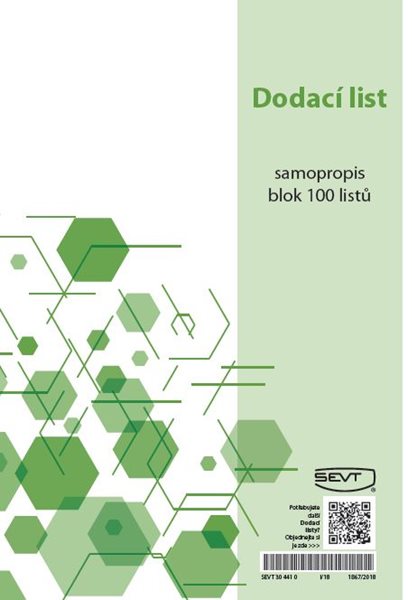 Dodací list samopropis - blok A5