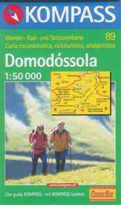 Domodóssola - mapa Kompass č.89 - 1:50t /Švýcarsko