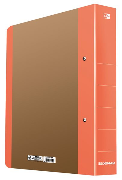 Donau Pořadač 2-kroužkový LIFE A4 5 cm - neonově oranžový