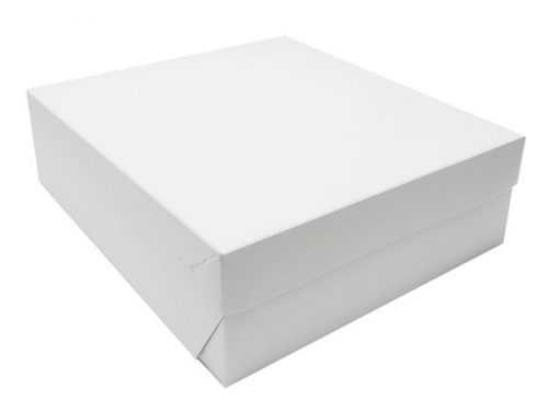 Dortová krabice bílo-šedá 20 × 20 × 10 cm