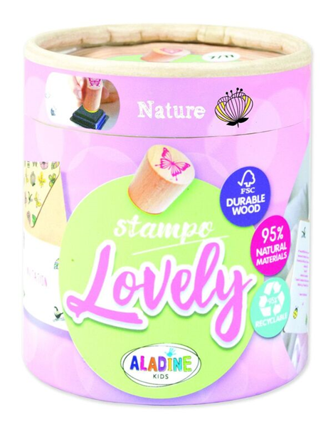 Dřevěná razítka Aladine StampoLovely - Příroda