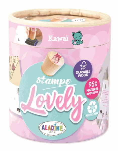 Dřevěná razítka Aladine StampoLovely - Roztomilosti Kawai